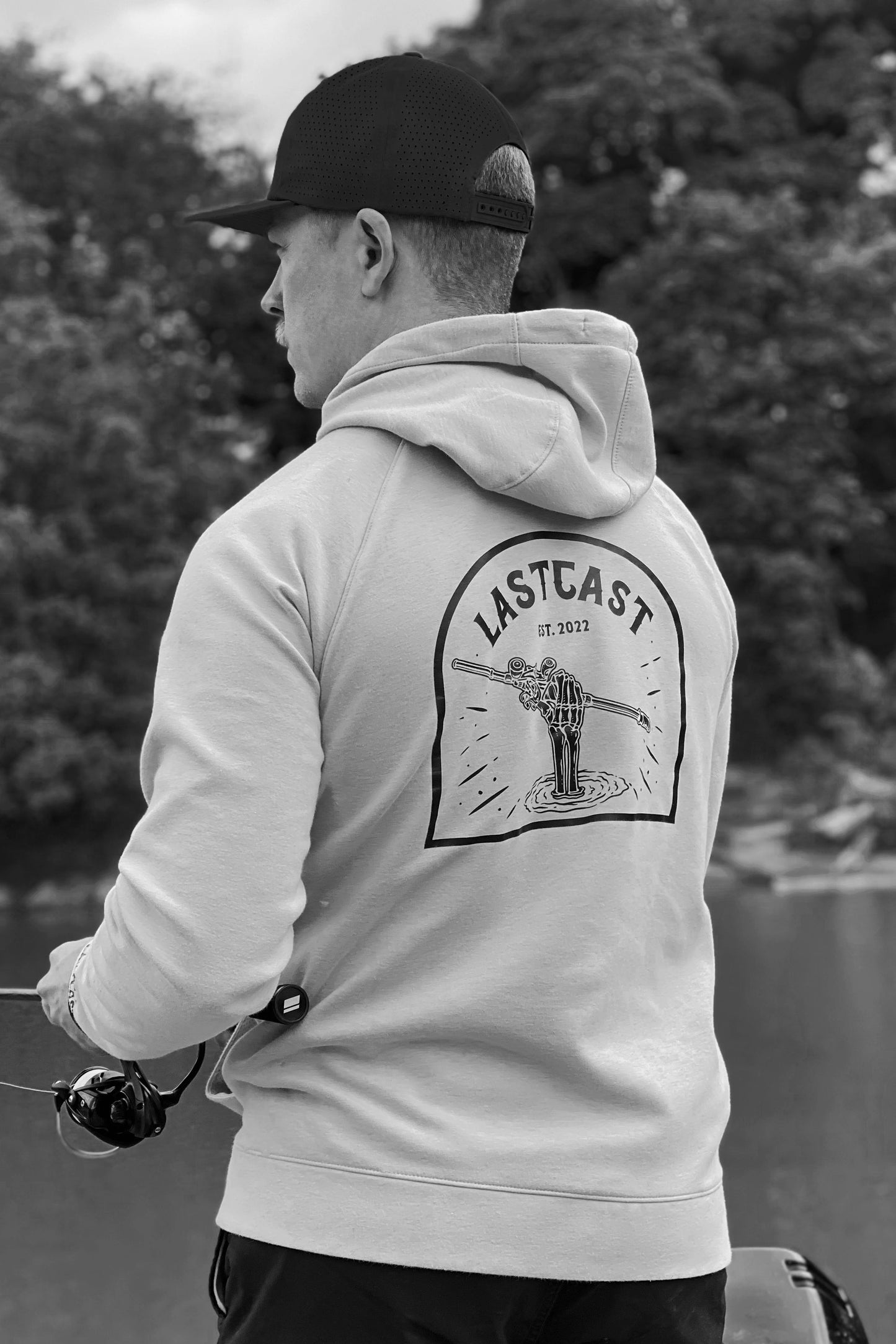 'Till Death Fleece Hoodie - Ghost Grey