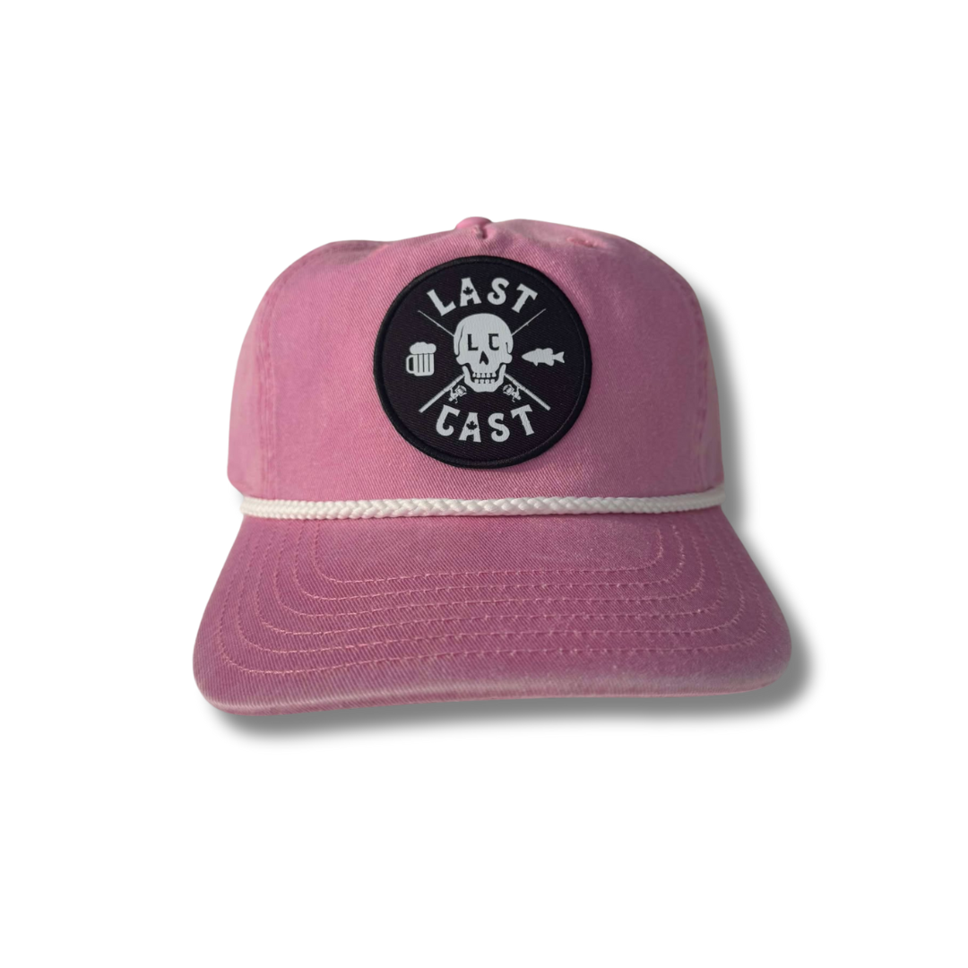 Sippin’ N Lippin’ Snapback - Pink Denim