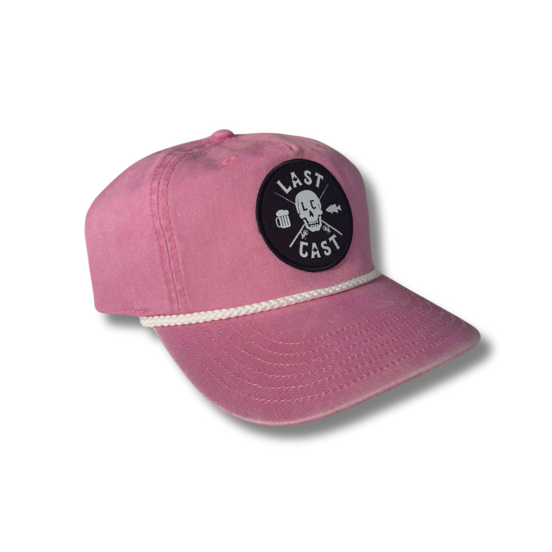 Sippin’ N Lippin’ Snapback - Pink Denim
