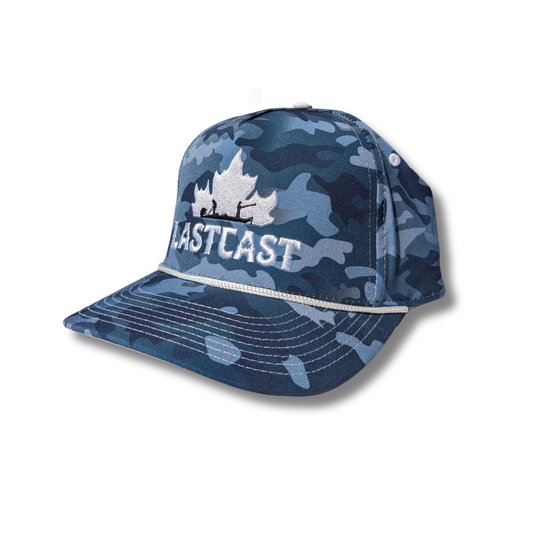 rope hat with canada leaf logo in hydro camo colour