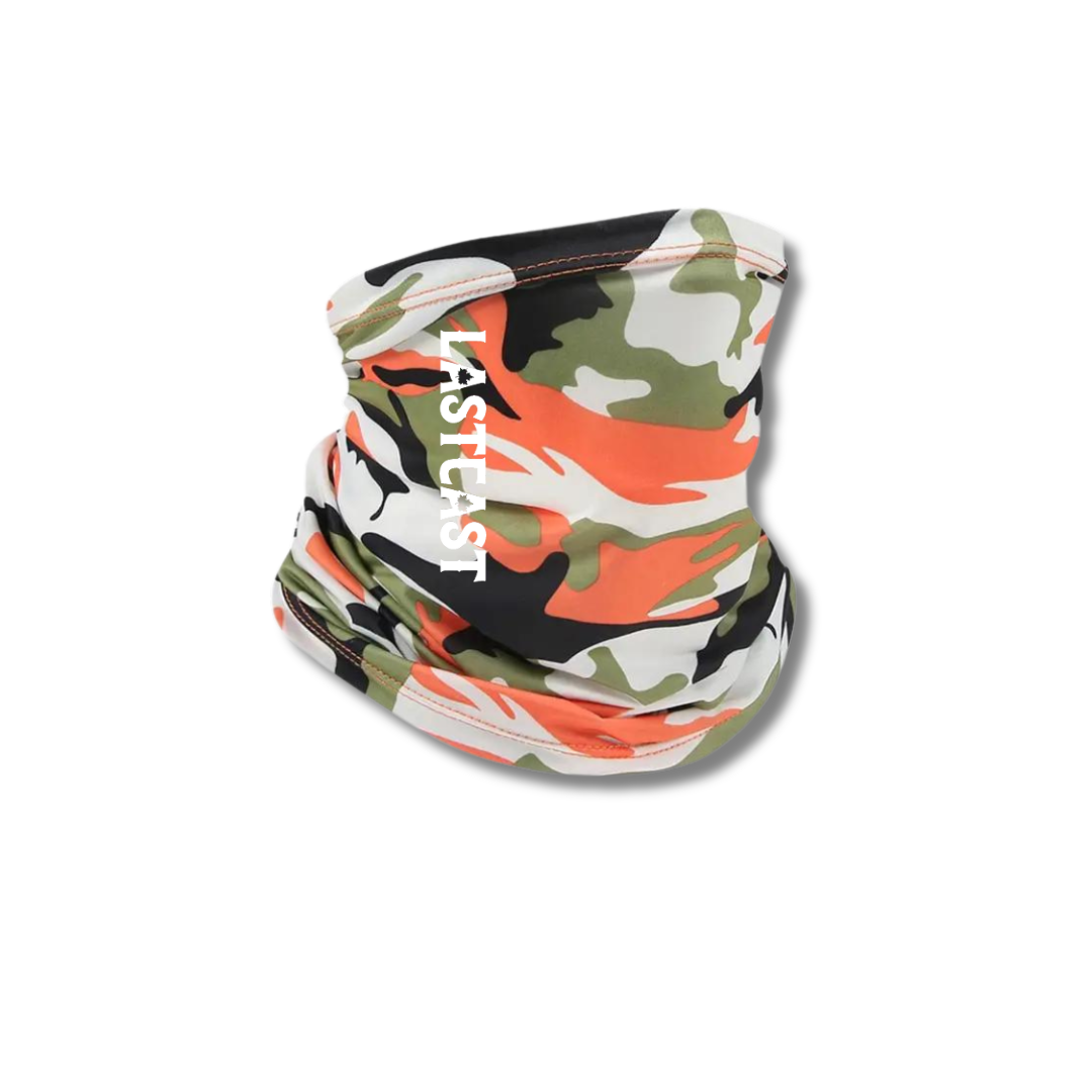 CastTech Neck Gaiter - Orange/Green Camo
